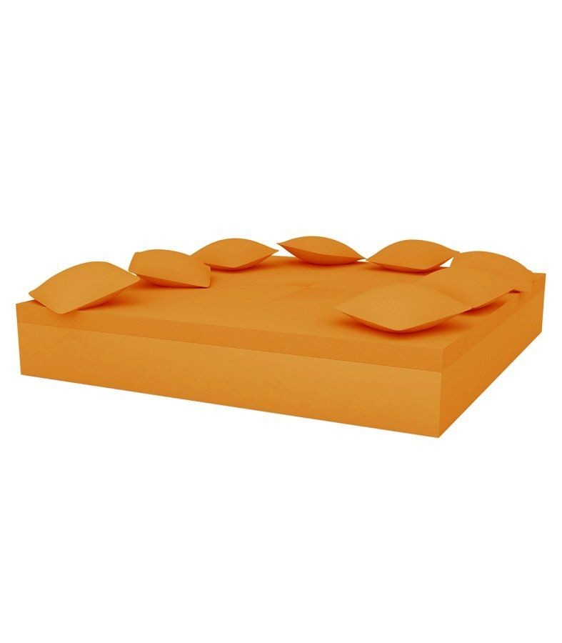 Vondom Quadrat Bed 240X240X40  - Basic Orange--8