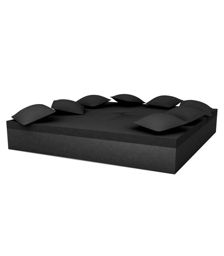 Vondom Quadrat Bed 240X240X40  - Basic Black--9