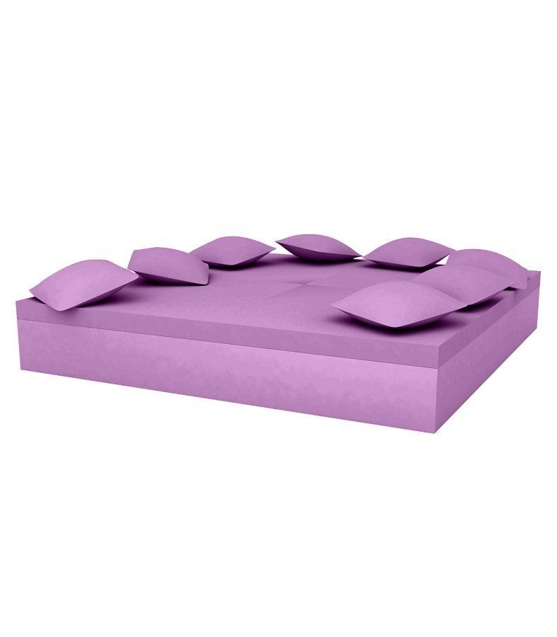 Vondom Quadrat Bed 240X240X40  - Basic Plum--12