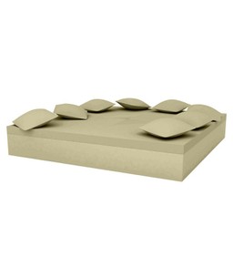 Vondom Quadrat Bed 240X240X40  - Basic Taupe--14