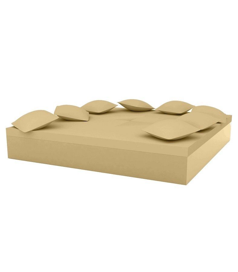 Vondom Quadrat Bed 240X240X40  - Lacquered Beige--18