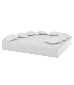 Vondom Quadrat Bed 240X240X40  - Lacquered White--19