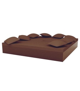 Vondom Quadrat Bed 240X240X40  - Lacquered Bronze--20