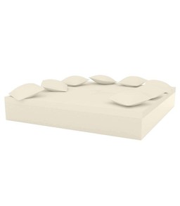 Vondom Quadrat Bed 240X240X40  - Lacquered Ecru--21