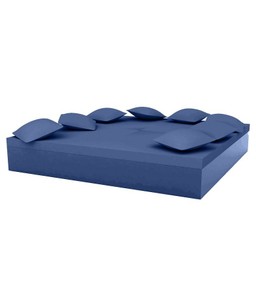 Vondom Quadrat Bed 240X240X40  - Lacquered Navy--24