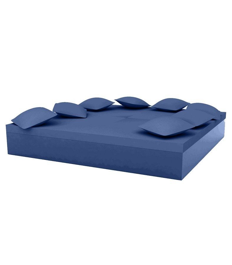 Vondom Quadrat Bed 240X240X40  - Lacquered Navy--24