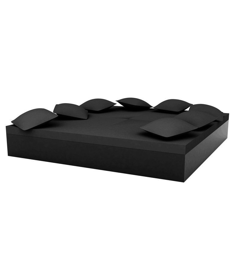 Vondom Quadrat Bed 240X240X40  - Lacquered Black--25