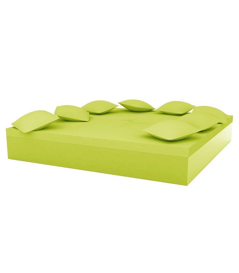 Vondom Quadrat Bed 240X240X40  - Lacquered Pistachio--26