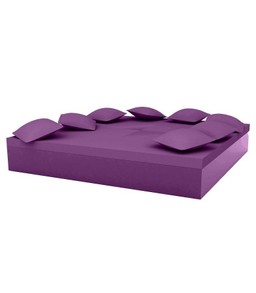 Vondom Quadrat Bed 240X240X40  - Lacquered Plum--27