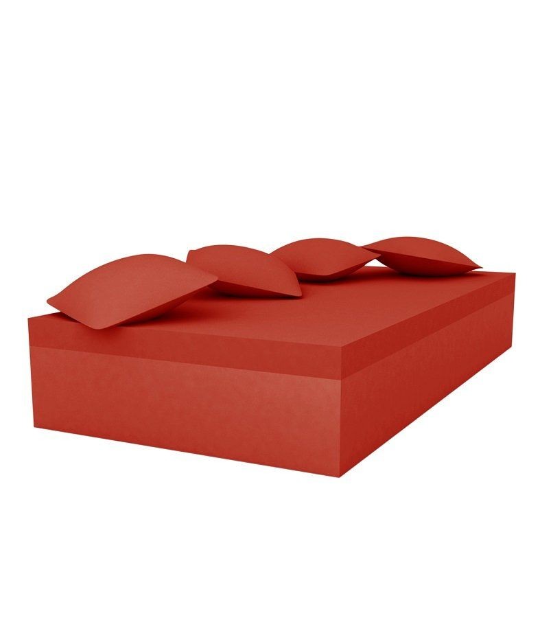 Vondom Quadrat Bed 240X120X40  - Basic Red --13