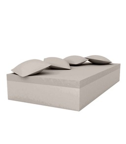 Vondom Quadrat Bed 240X120X40  - Basic Taupe--15