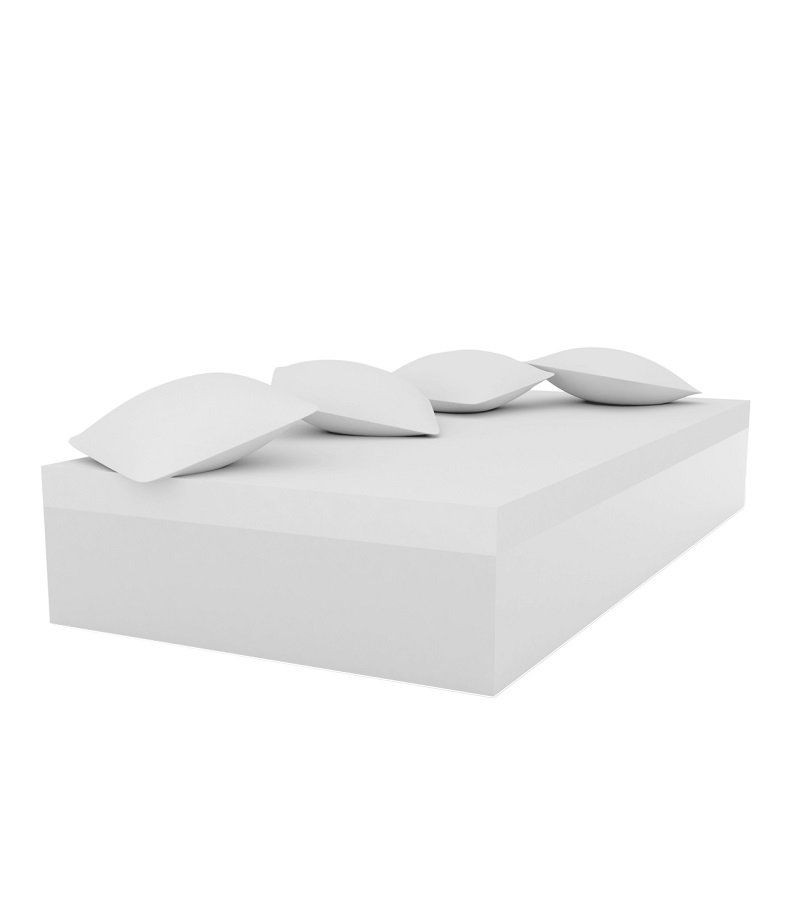 Vondom Quadrat Bed 240X120X40  - Lacquered White--20