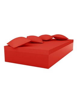 Vondom Quadrat Bed 240X120X40  - Lacquered Red--28