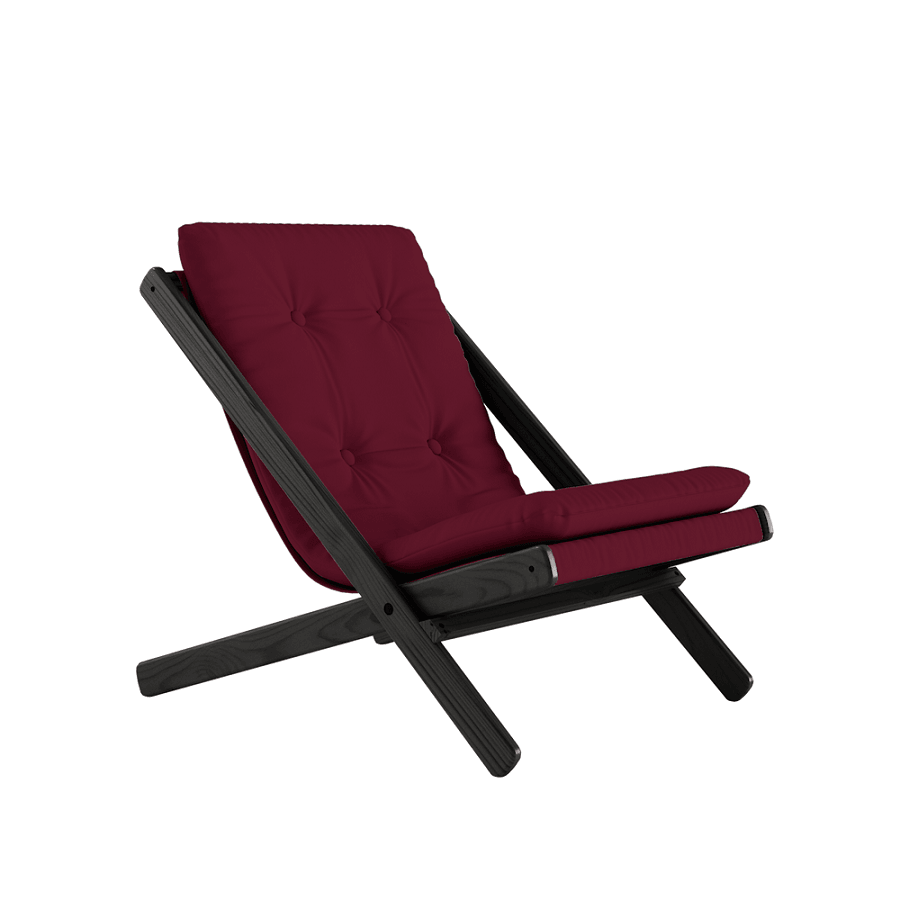 Karup Design Boogie Liegestuhl: 202 Black lacquered - 710 Bordeaux--17