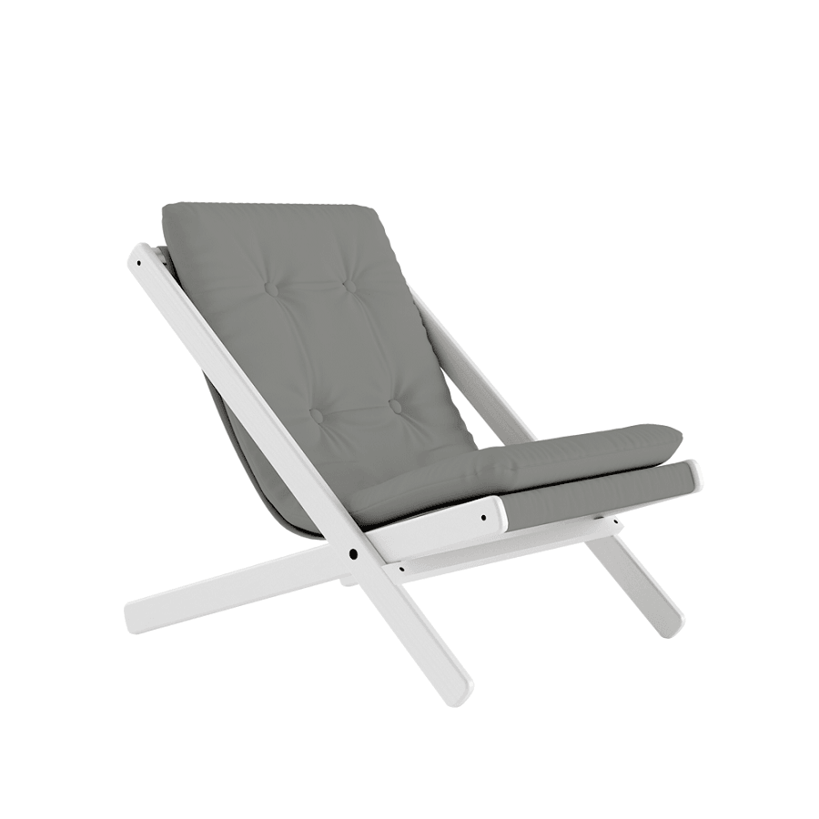 Karup Design Boogie Liegestuhl: 205 White lacquered - 746 Grey--34