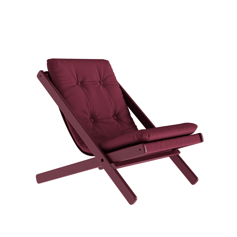 Karup Design Boogie Liegestuhl: 210 Siesta Red lacquered - 710 Bordeaux--42