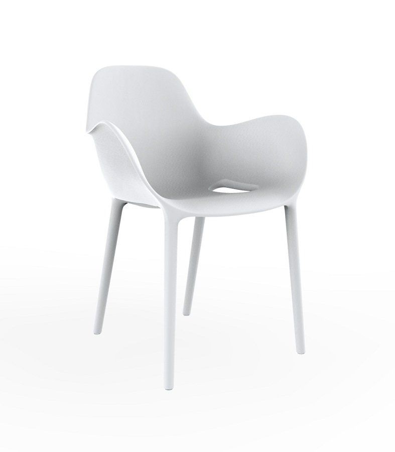 Vondom Sabinas Armchair - BASIC PP WHITE--0