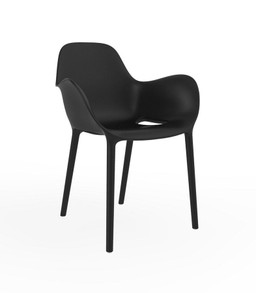 Vondom Sabinas Armchair - BASIC PP BLACK--2