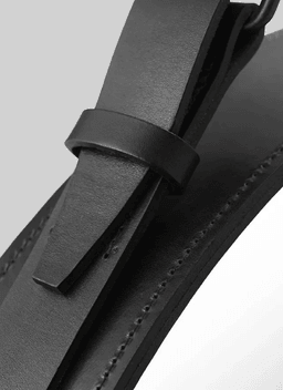 Gubi Adnet Spiegel Circulaire - runder Spiegel - Black Leather--13