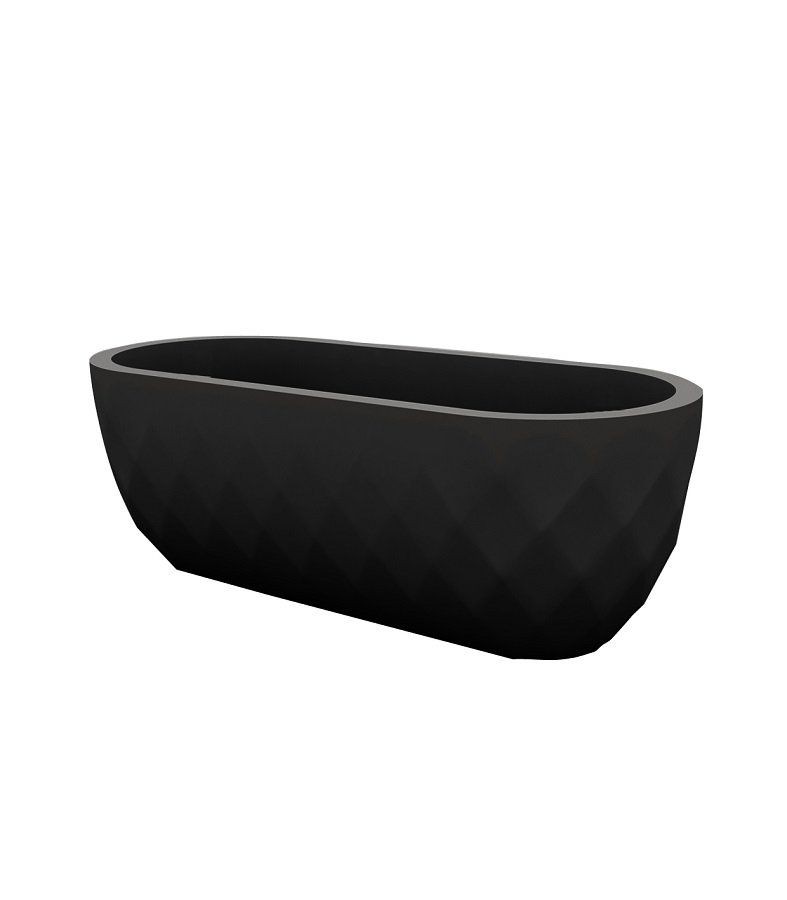 Vondom Vases Nano Planter 14x33x12 - Lacquered Black--14