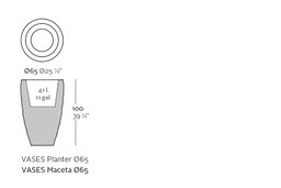 Vondom Vases Planter Ø65X100--2