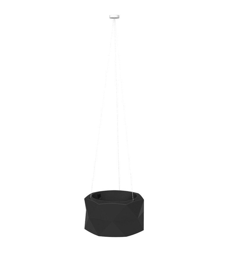 Vondom Marquis Hanging Planter Ø50x26 - Basic Black--12