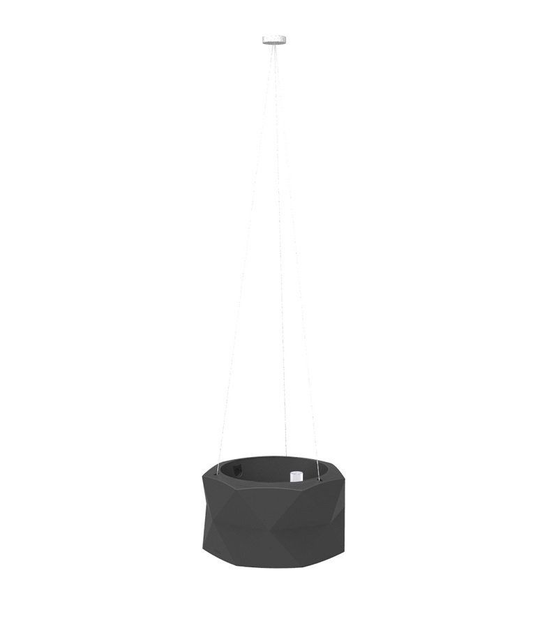 Vondom Marquis Hanging Planter Ø50x26 - Self-Watering Anthracite--30