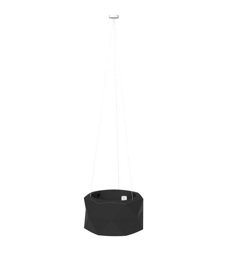 Vondom Marquis Hanging Planter Ø50x26 - Self-Watering Black--38