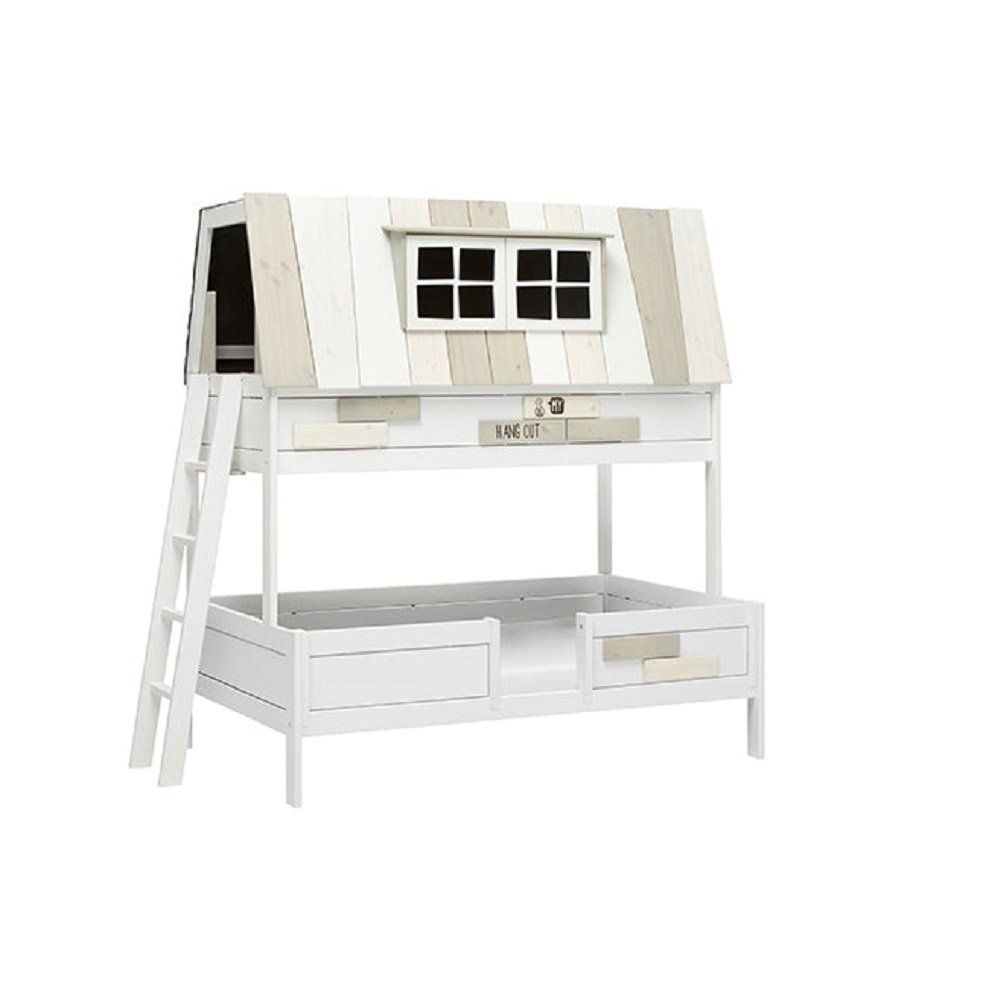 Lifetime Bunkbed My Hangout 120/140 - Etagenbett: White-Delux Lattenrost--1