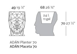 Vondom Adan Planter 49X68X70 --38