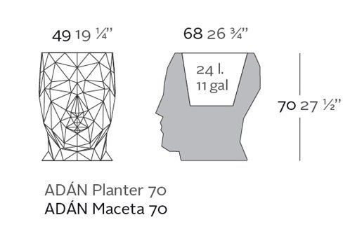 Vondom Adan Planter 49X68X70 --38