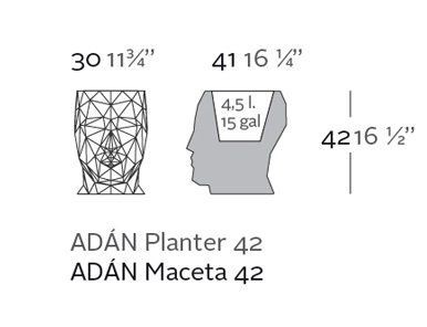 Vondom Adan Planter 30X41X42--1