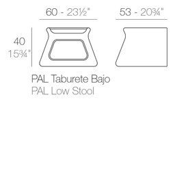 Vondom Pal Table/Stool--2