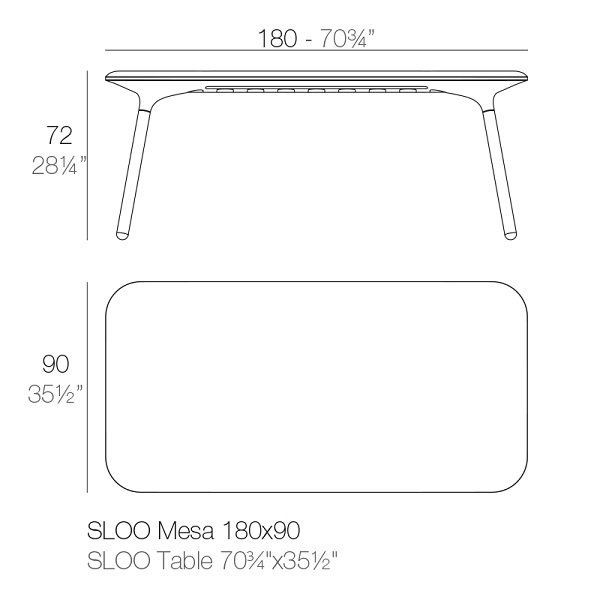 Vondom Sloo Table 90--2