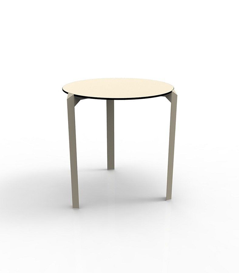 Vondom Quartz Dinning Table Ø59 - BASIC PP ECRU--3