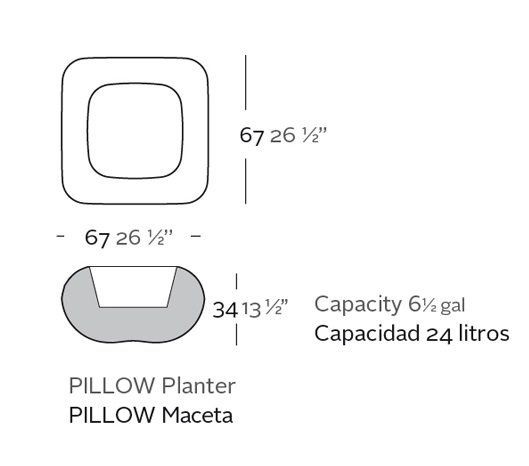 Vondom Pillow Planter --37