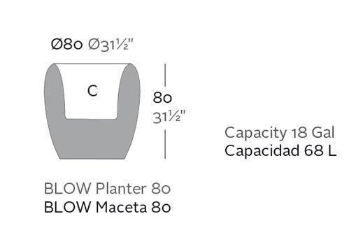 Vondom Blow Planter 80X80X80--37