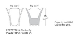 Vondom Pezzettina Planter 85X85X85--40