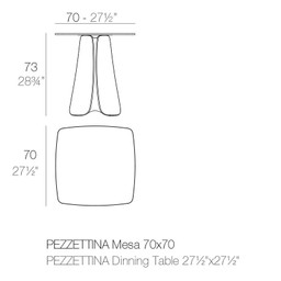 Vondom Pezzetina Table 70X70X73--2