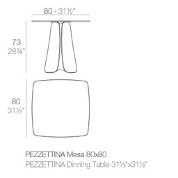 Vondom pezzettina table 80x80x73--25