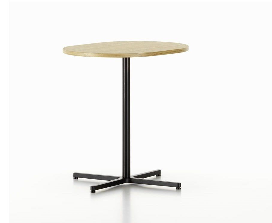 Vitra Soft Work Table 71 - Furnier Eiche hell/Rund, Ø 630 mm/mit Gleitern--2