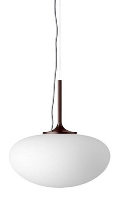 GUBI STEMLITE PENDANT - FROSTED GLASS - BLACK RED--0