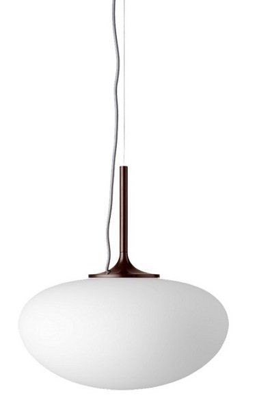 GUBI STEMLITE PENDANT - FROSTED GLASS - BLACK RED--0