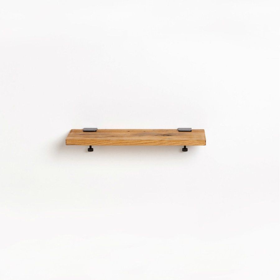 Tiptoe Reclaimed wood shelf - 60x20cm - Graphite Black--0