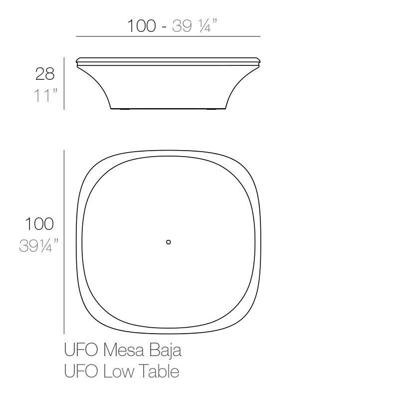 Vondom Ufo Coffee Table 100X100X28--3