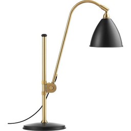 GUBI BL1 TABLE LAMP - BASE BRASS - SOFT BLACK SEMI MATT--2