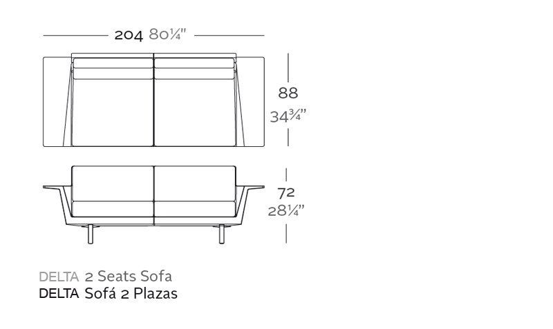 Vondom Delta Sofa 2 Seat--2