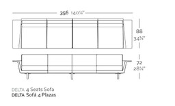 Vondom Delta Sofa 4 Seat--3