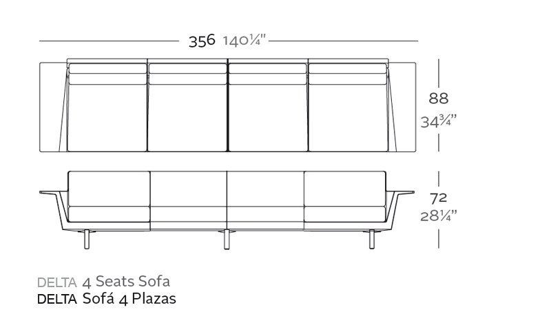 Vondom Delta Sofa 4 Seat--3