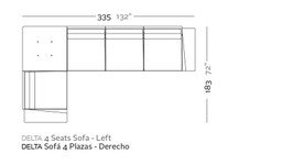 Vondom Delta Corner Sofa Right 4 Seat --1